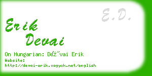 erik devai business card